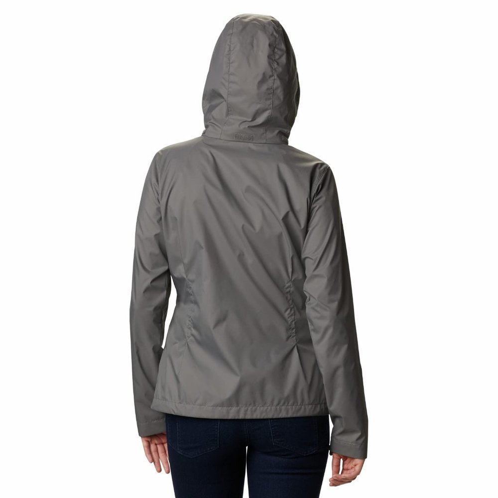 Columbia Women's Ohio State University Buckeyes Waterproof Hooded Jacket Gray XL - Picture 4 of 8